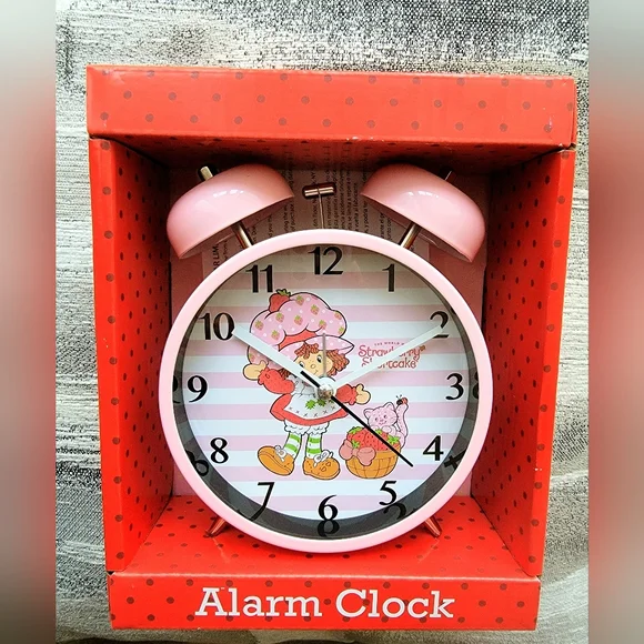 Strawberry Shortcake Pink Alarm Clock - Picture 1 of 2